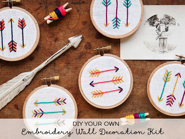 DIY Your Own Embroidery Wall Decoration Kit